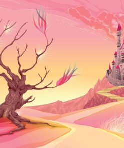 Fototapeta Růžový hrad