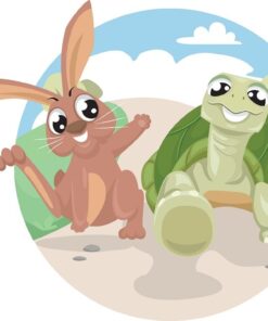 Fototapeta Želva a zajíc