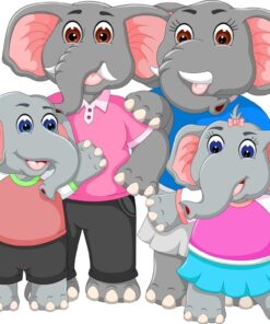 Fototapeta Sloní rodina