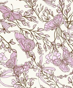 Fototapeta Růže a motýli