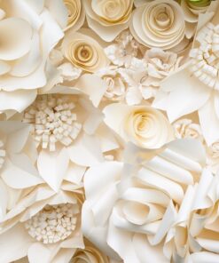 Samolepka na zeď papírové květiny