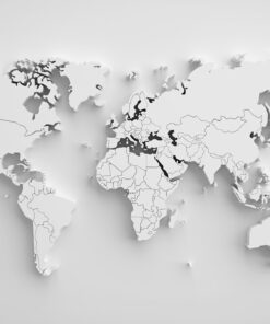 Fototapeta 3D mapa světa 2