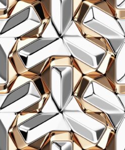 Fototapeta Białe Płytki 3D