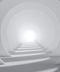 Fototapeta White 3D Tunnel
