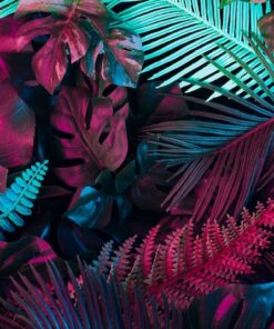 Nálepka na stěnu Tropické listy 3