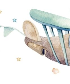 Fototapeta Drewniany Samolocik