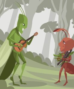 Fototapeta Mravenec a kriket