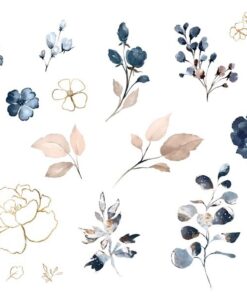 Samolepka na stěnu Akvarel květiny