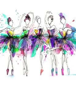 Fototapeta Siluety baletek