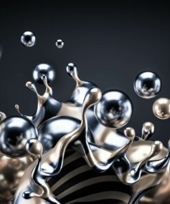 Fototapeta Metallic splash