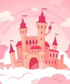 Fototapeta Růžový hrad 2