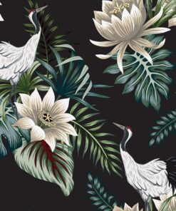 Samolepka na stěnu Exotické listy