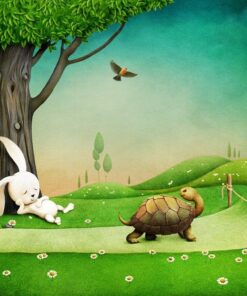 Fototapeta Želva a zajíc 2