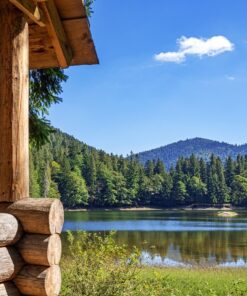 Fototapeta Dům u jezera