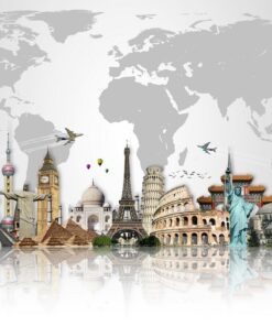 Fototapeta Památky na mapě