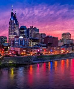 Fototapeta Nashville v noci