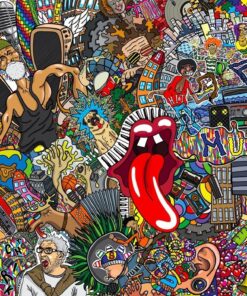 Fototapeta Hudební koláž