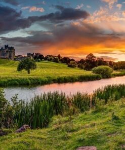 Fototapeta Pohled na řeku Aln