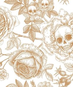 Fototapeta Flowers Skull