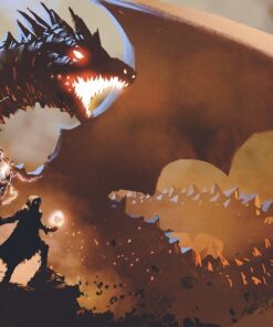 Fototapeta Čaroděj a drak