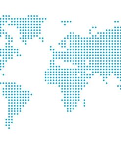 Fototapeta Tečkovaná mapa