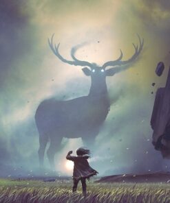 Fototapeta Muž a jelen