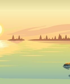 Fototapeta Podzimní jezero