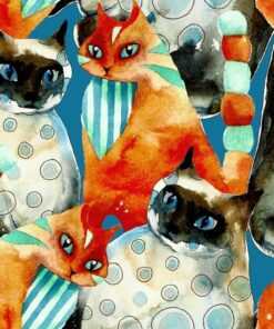 Fototapeta Barevné kočky