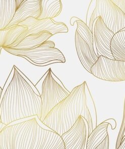 Nálepka na zeď Zlaté květy