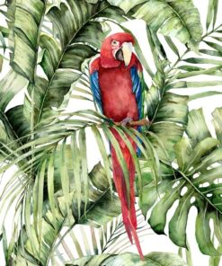 Fototapeta Papoušek v listech