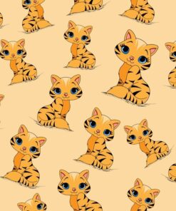 Fototapeta Koťata žluté pozadí