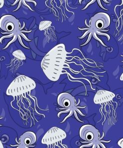 Fototapeta Medusa- fialová