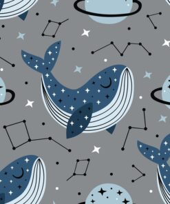 Fototapeta Delfíni a hvězdy