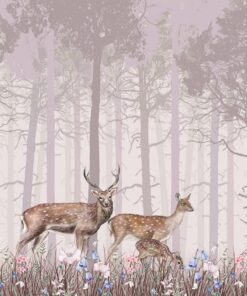 Fototapeta Růžový les