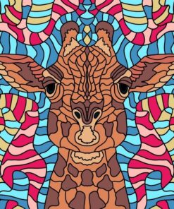 Fototapeta Graffiti žirafa