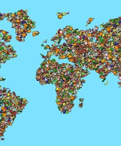 Fototapeta Fruit Map