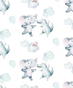 Fototapeta Blue Elephants