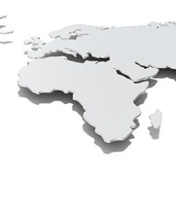 Fototapeta 3D mapa světa