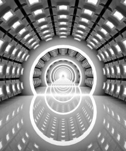 Fototapeta Šedá chodba