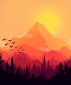 Fototapeta Plochá krajina