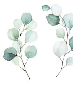 Nálepka na zeď akvarel listy