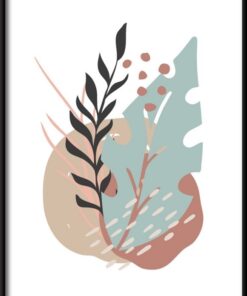 Plakátové ilustrace tropických listů