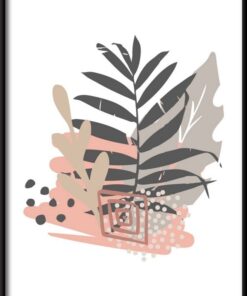 Plakátové ilustrace tropických listů 2