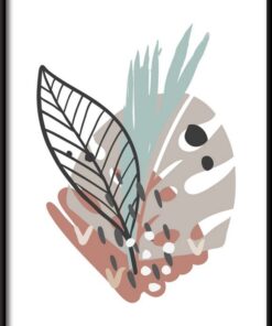 Plakátové ilustrace tropických listů 3