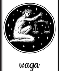 Plakát znamení zvěrokruhu - Váhy
