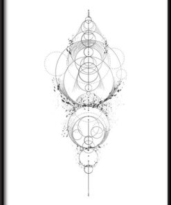 Geometrický plakát fáze 6 měsíce