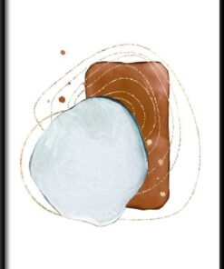 Plakát se zlatými akvarelovými vzory 1