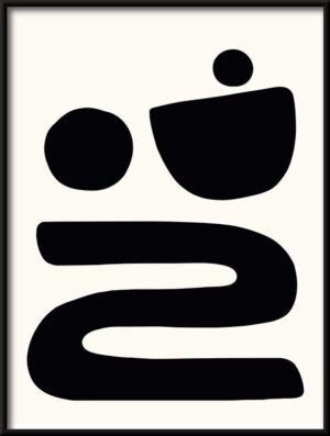 Geometrický umělecký plakát 1