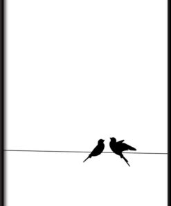 Plakát siluety ptáků