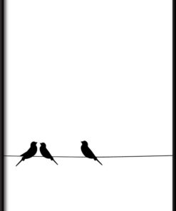 Pták na drátěný plakát